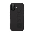 Engraved PU Leather Phone Case — 'STIG' Logo Protective Cover