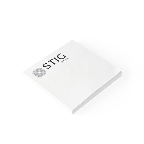 STIG Rock Branded Post-it Note Pads — Logo Sticky Notes for Office & Events