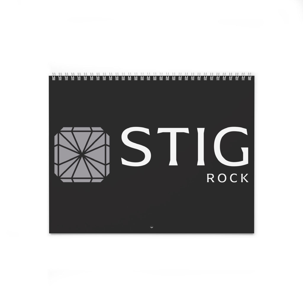 Stig Rock Logo Wall Calendar — Minimal Black Corporate Calendar