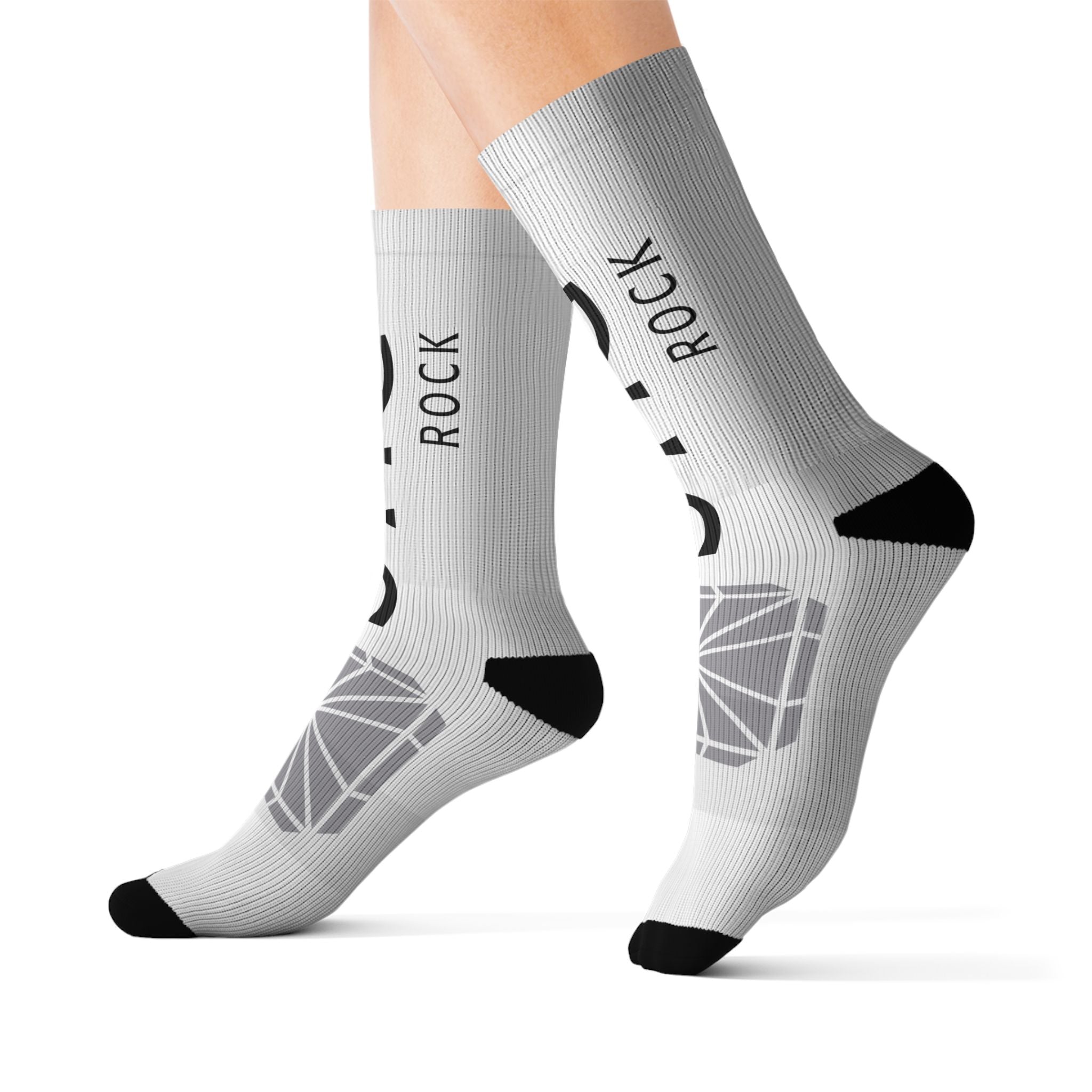 Rock Band Logo Socks — STIG Sublimation Crew Socks
