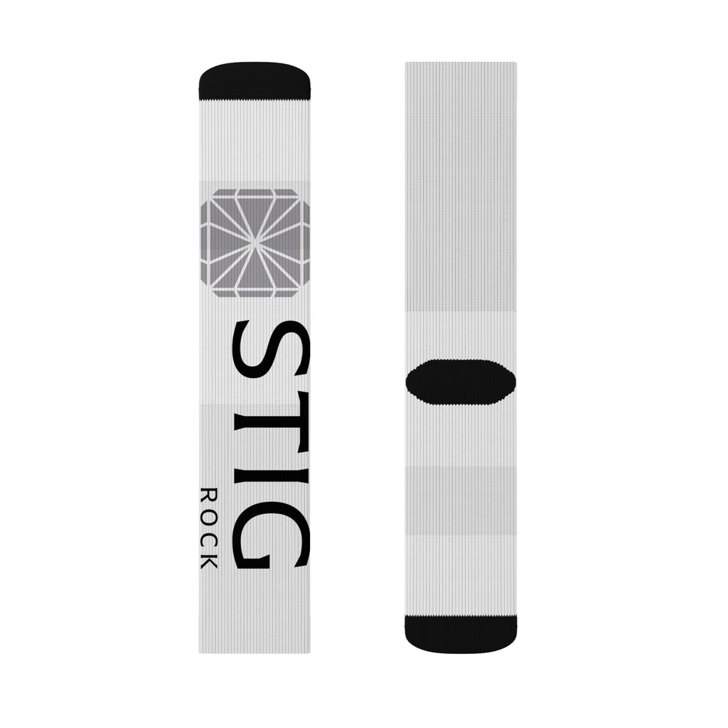 Rock Band Logo Socks — STIG Sublimation Crew Socks